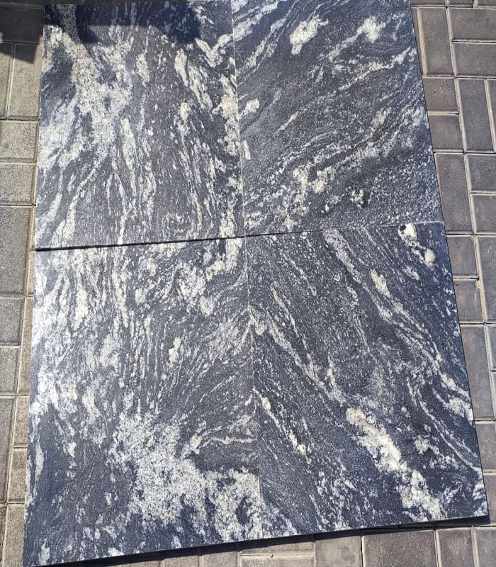 Black Forest Granite Tiles · 60 × 60 cm · 20 mm — Stones Forever
