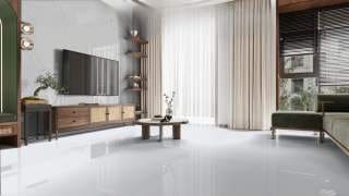 Visualisation of Carrara Quartz RP in a living room