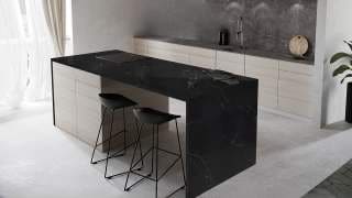 Visualisation of Carrara Quartz RU in a kitchen island