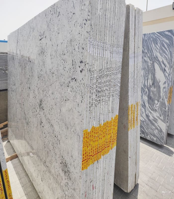 Colonial White Granite Gangsaw slabs · 30 mm (E) — Stones Forever