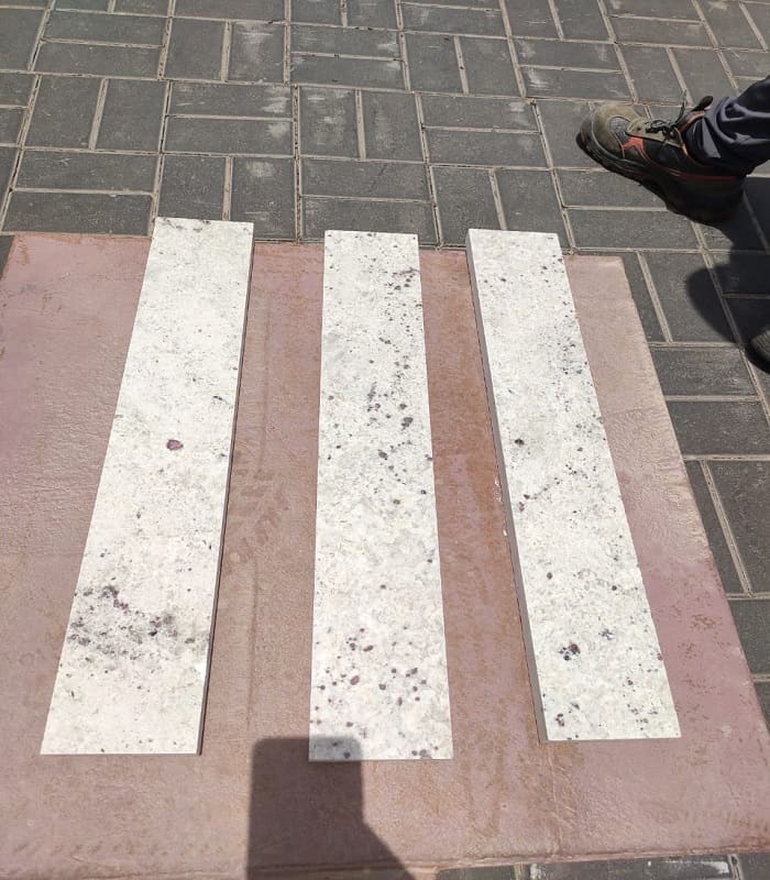 Colonial White Granite Tiles · 60 × 10 cm · 20 mm — Stones Forever