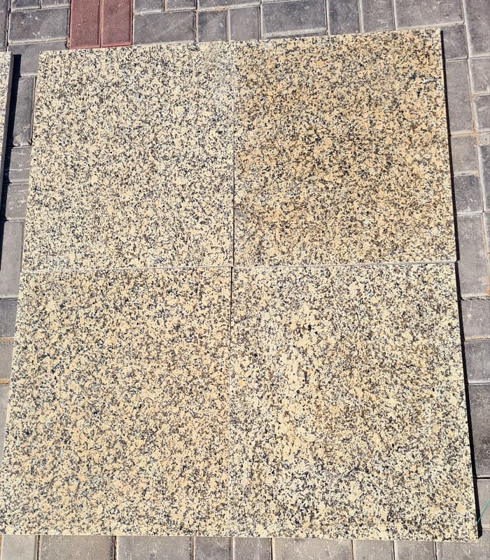 Crystal Yellow Granite Tiles · 60 × 60 cm · 20 mm — Stones Forever