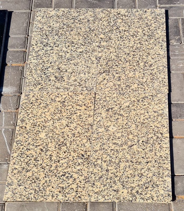 Crystal Yellow Granite Tiles · 60 × 30 cm · 20 mm — Stones Forever
