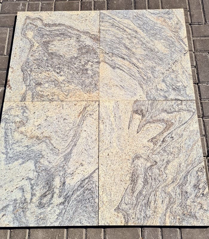 Mani White Granite Tiles · 60 × 60 cm · 20 mm — Stones Forever