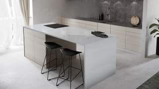 Visualisation of Solid Quartz KW in a kitchen island