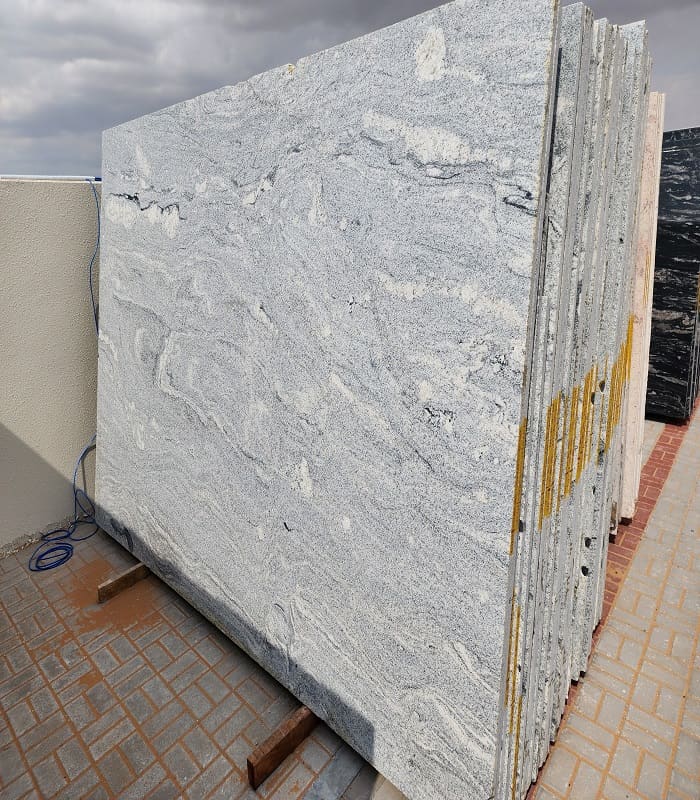 Viscon White Granite Gangsaw slabs · 30 mm — Stones Forever