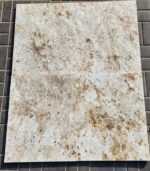 Colonial Gold granite with white cabinets