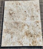 Colonial Gold granite with white cabinets