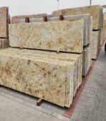 Colonial Gold granite slab in store