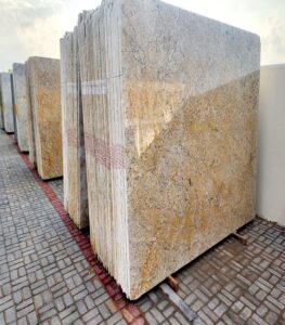 colonial gold gangsaw slabs on store