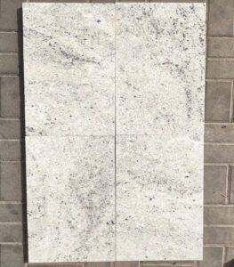 leathered colonial white granite