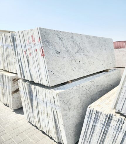 colonial white granite slab