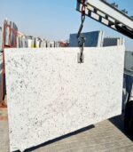 Far east white granite cutter Slab in lot