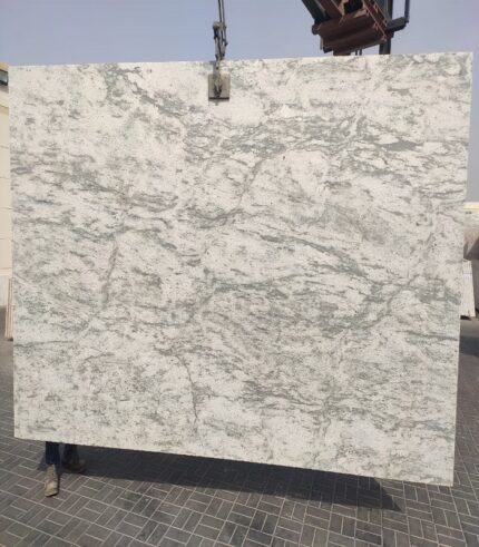 river white granite slab