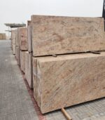 Shiva Gold Granite slabs at store