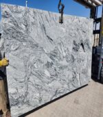 viscon white granite slabs gangsaw