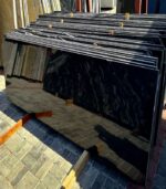 black absolute granite slab