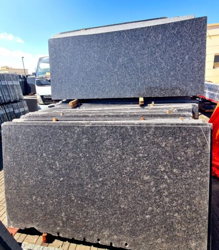 Steel Gray Granite Cutter Slabs 2cm