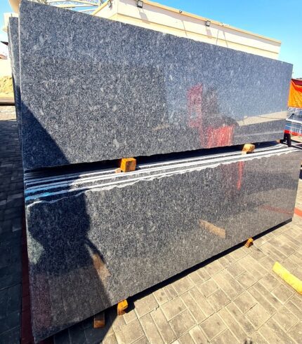 Steel Gray Granite Cutter Slabs 3cm